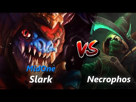 MidOne safelane Slark vs Necrophos/Earth Spirit | First 10 minutes
