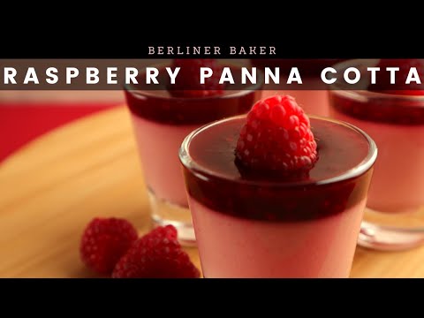 RASPBERRY PANNA COTTA | Homemade | No Bake Dessert