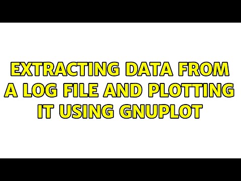 Extracting Data From A Log File And Plotting It Using Gnuplot