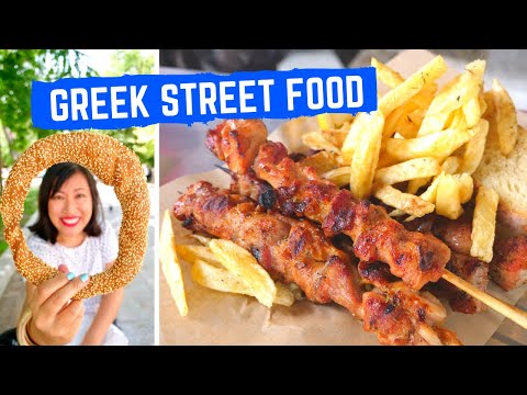 GREEK STREET FOOD tour in ATHENS, GREECE | Mouthwatering SOUVLAKI | Amazing GREEK FOOD