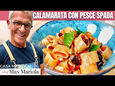 CALAMARATA CON PESCE SPADA e MELANZANE | Ricetta SUPER di Chef Max Mariola