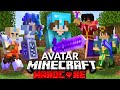 100 Players Simulate AVATAR Battle Royale in Minecraft!