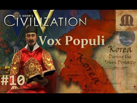 Let's Play Civilization 5 Vox Populi - Korea One-city challenge p.10 (deity, epic)