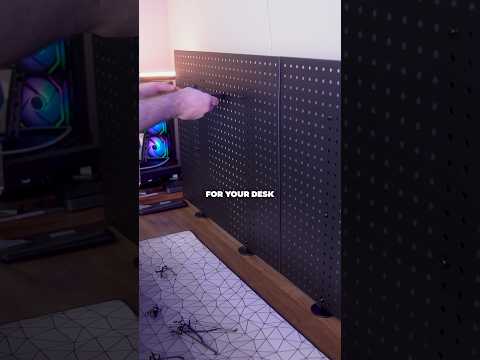 A pegboard that WONT ruin your walls? 👀 #gameroom #gamingsetup #desksetup #desksetupideas