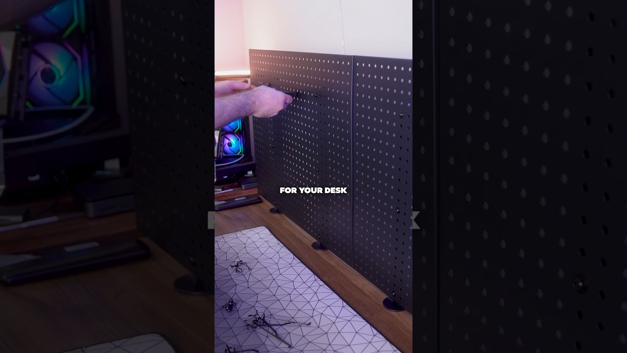 A pegboard that WONT ruin your walls? 👀 #gameroom #gamingsetup #desksetup #desksetupideas