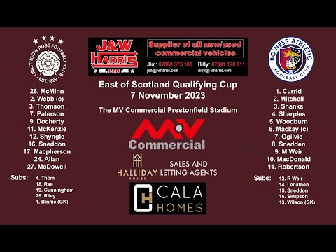 Linlithgow Rose v Bo’ness Athletic – 7 November 2023