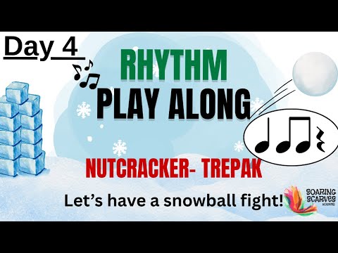 Nutcracker Trepak Rhythm Play-Along –Snowball Fight Activity (Ta, Titi & Rests for Elementary Music)
