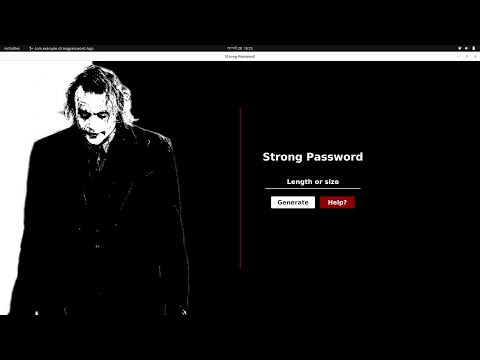 Strong Password Project Using Java