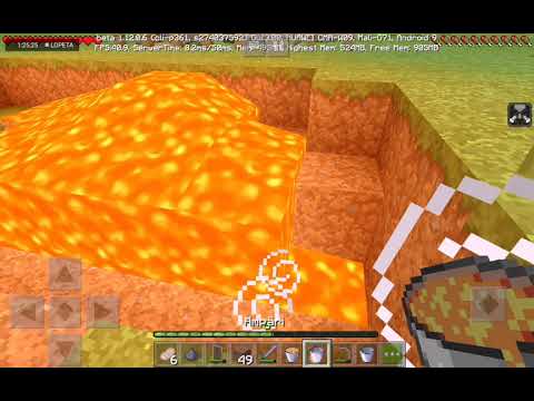 Me play Minecraft on tablet (HUAWEI MeadiaPad) part 8