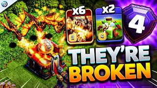 SUPER DRAGONS Finished RANK 4 and GOT BUFFED?! OP with OVERGROWTH SPELL | Clash of Clans TH16 Attack
