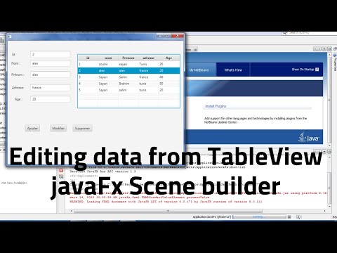 JavaFx scene builder  : Editing data From tableView part 2
