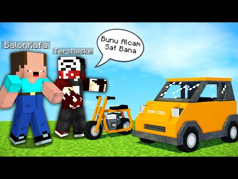 BALON KAFA ARABA SATIŞI YAPIYOR ! - Minecraft