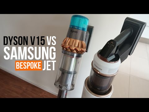 Samsung BESPOKE Jet vs Dyson V15 Detect ► Vergleich der 2 besten Akkustaubsauger 2022!