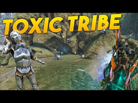 SOLO Raiding A Toxic Tribes Tek Rathole - ARK