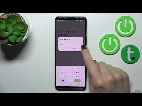 How to Lock SIM Card with SIM PIN in Sony Xperia 5 IV - Set Up SIM Card PIN
