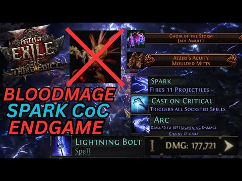 [PoE2 0.3] Spark Bloodmage CoC – ENDGAME Build Guide