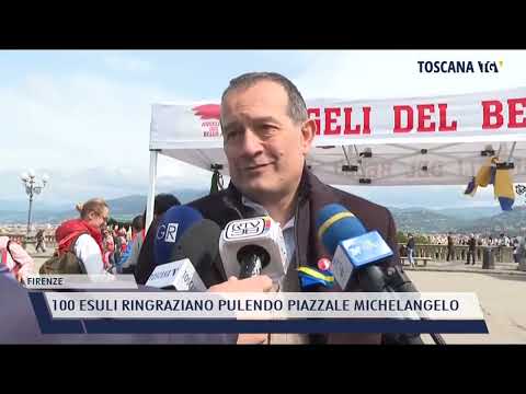 2022-05-07 FIRENZE - 100 ESULI RINGRAZIANO PULENDO PIAZZALE MICHELANGELO