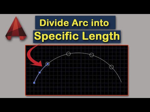 How to divide an arc into equal parts with a specific length in AutoCAD