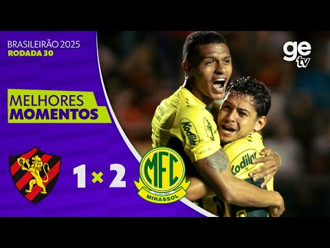 Gols e lances de Sport x Mirassol