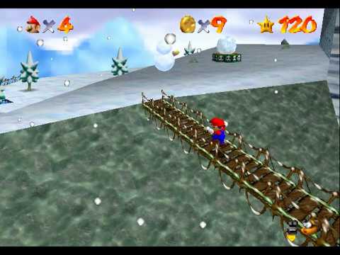 Super Mario 64 - Snowman Found His Head 35"40 (TAS)