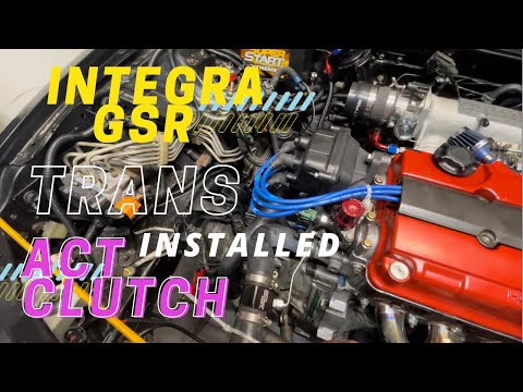 B18c1 all motor act clutch and Lightweight Flywheel install
