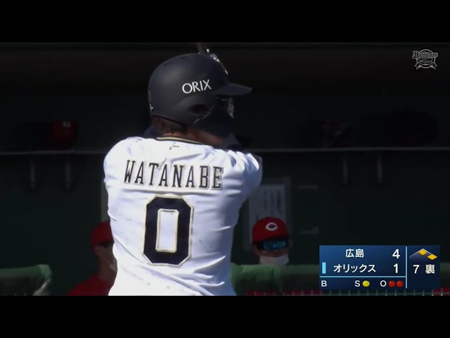 【ファーム】バファローズ・渡部遼人 ファーム公式戦初打点を記録!! 2022年4月30日  オリックス・バファローズ 対 広島東洋カープ