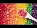 RAINBOW FRUIT BOBA Made With Real Fruit Fruit Tapioca Pearl