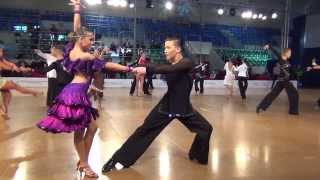 Mistrzostwa Polski Elbląg 2014 14-15 Latin 1/4 Rumba 1 Kacprowicz Jakub Garbowska Dominika