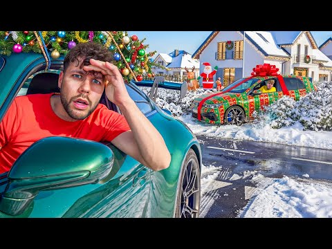 HIDDEN BY CARS, but WITH CHRISTMAS DIFFICULTIES...