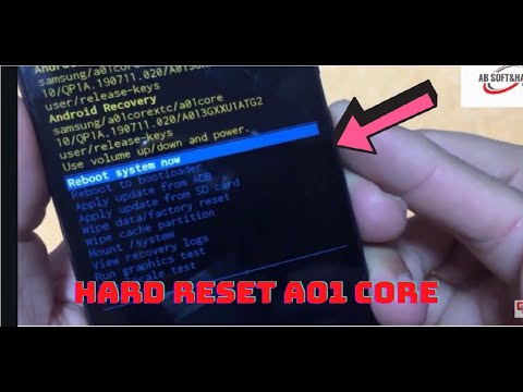 Hard Reset Samsung Galaxy A01 Core (SM-A013G) /Factory Reset Samsung Galaxy A01 Core Hard Reset
