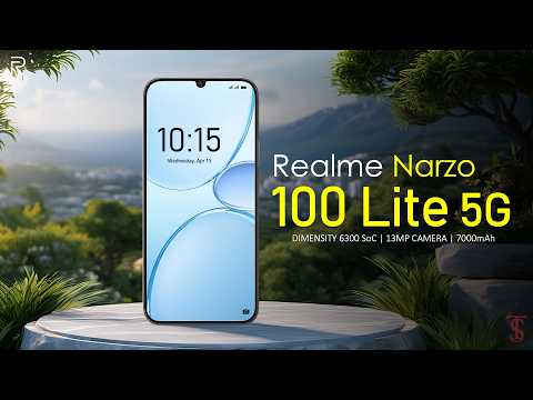Thumbnail for Realme Narzo 100 Lite 5G Price, Official Look, Design, Specifications, Camera, Features | #realme