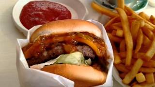 DREW at World Famous " THE APPLE PAN " AGAIN!  Remember, I was here w/ HUELL HOWSER in 94"