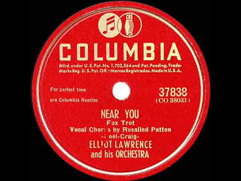 1947 HITS ARCHIVE: Near You - Elliot Lawrence (Rosalind Patton, vocal)