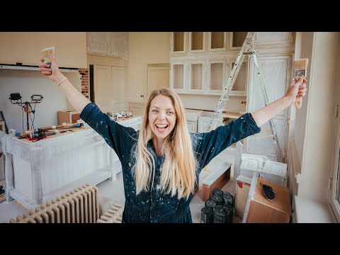 Chateau Kitchen RENO  - Painting TIMELAPSES (so satisfying!)
