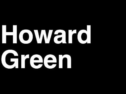 How to Pronounce Howard Green Green Bay Packers NFL Football Touchdown TD Tackle Hit Yard Run