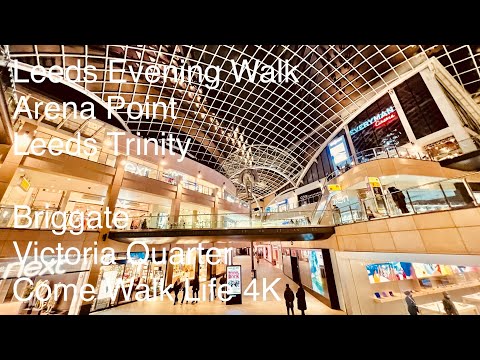 Leeds - Atmospheric City Walk with Architecture & Interesting Sights - 4K