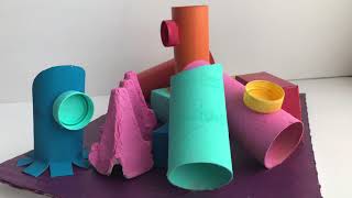 Make a Sculpture Using Recycled Materials - Art with Ms. Natasha - Art for Kids