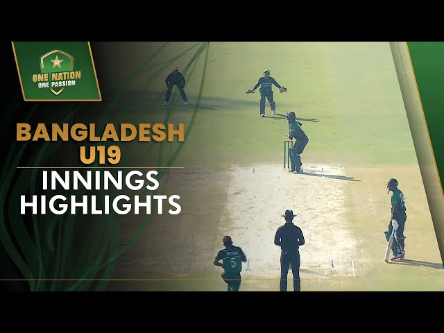 Bangladesh U19 Innings Highlights | Pakistan U19 vs Bangladesh U19 2nd T20 2022