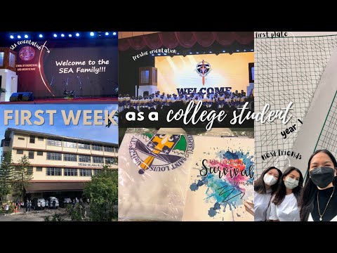 First Week as a College Student🎒SLU Baguio City | orientation, errands, plates, PICE, new friends🤎