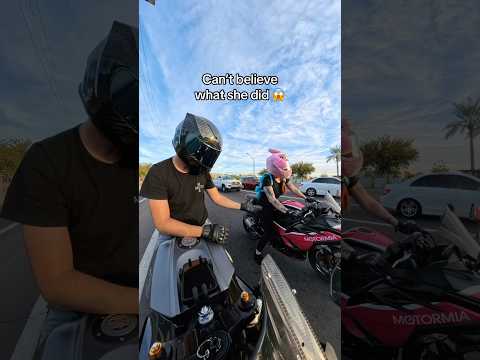 What was she saying🤔 #motorcycle  #fyp #yamaha #r7 #bikelife #couple  #biketok #booktok #bikergirl