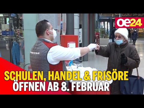 Schulen, Handel und Frisöre öffnen ab 8. Februar