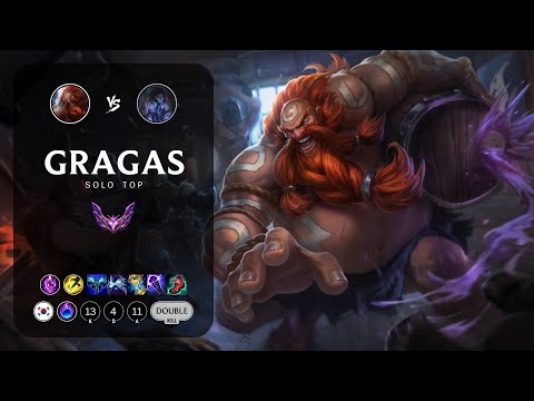 Gragas Top vs Sylas - KR Master Patch 13.21