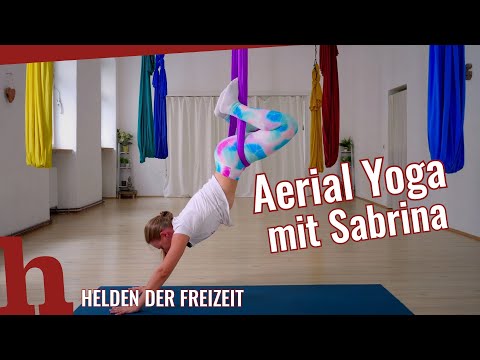 Aerial Yoga exercises for beginners (1st video)