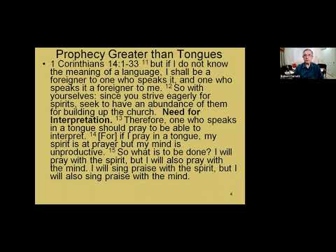 1 Corinthians 14:1-35--Bible Study with Dr. Bob Ferrett