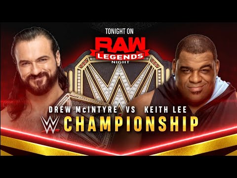 Drew McIntyre Vs Keith Lee Campeonato WWE - WWE Raw 04/01/2021 (En Español)