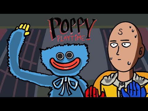 Saitama play in Poppy Playtime | slaps huggy wuggy funny