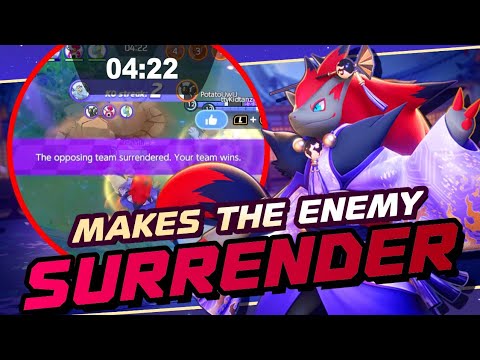 ZOROARK making Enemies Surrender at 5 Minutes [2 Matches] | Feint Attack SoloQ Carry | Pokemon UNITE