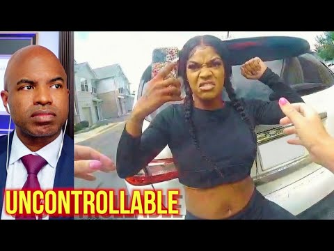 Attorney REACTS: Woman Tries Outsmarting Cop & Fails Miserably, So She Fights Instead.