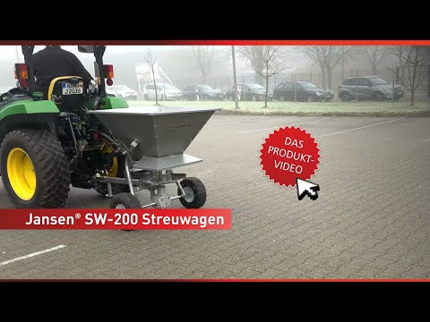 Efficient & Versatile: The Jansen® SW-200 spreader in action! 🚜❄️🌱