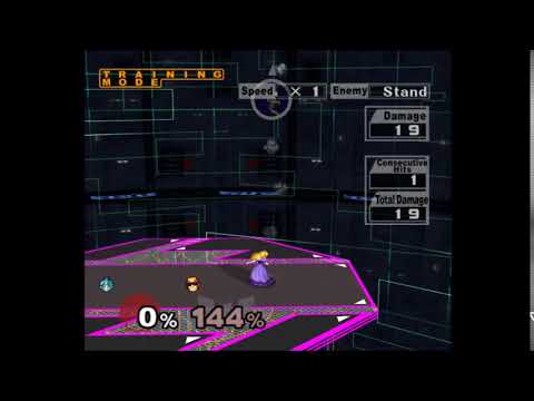 Peach Jab Reset into Sweet Spot Up Smash vs Falcon